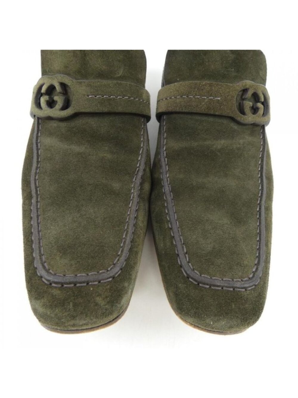Gucci Shoes Suede Khaki - Picture 7 of 8